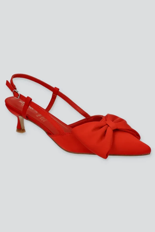 Tacón moño slingback