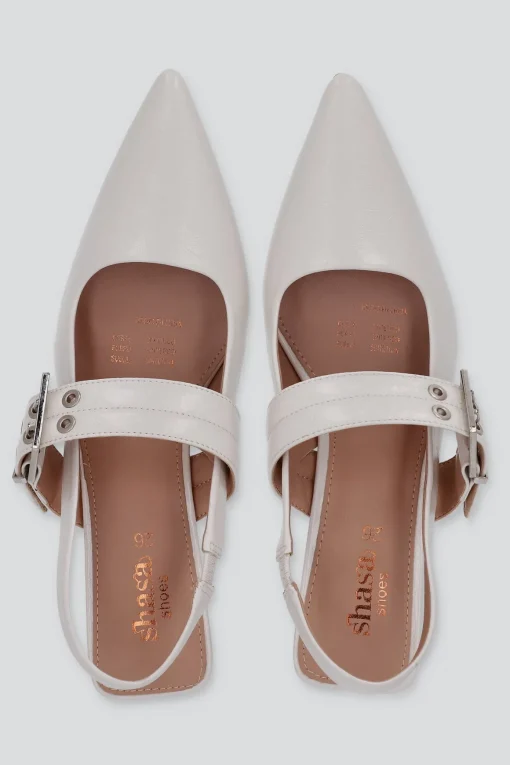 Tacón puntal kitten slingback hebilla