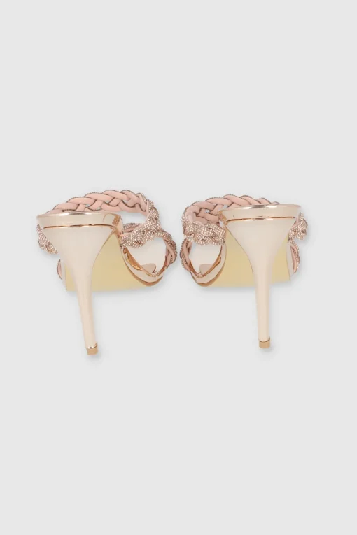 Tacon doble trenza brillos