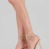 Tacon tira transparente pulsera