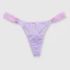 Tanga mesh aros encaje lateral