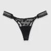 Tanga mesh aros encaje lateral