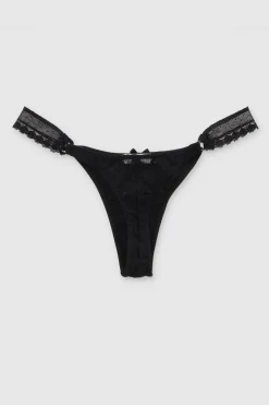 Tanga Satín Mesh