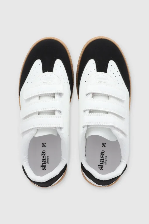 Tenis clasico velcro contrastes