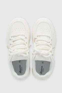Tenis skater contrastes agujeta chunky