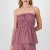 Top bandeau rayas