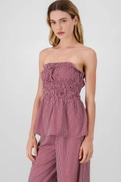 Top bandeau rayas