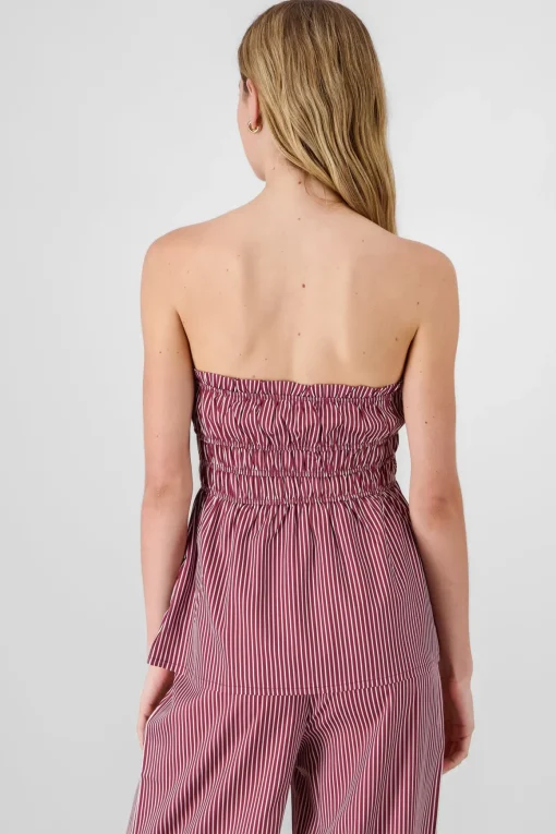 Top bandeau rayas