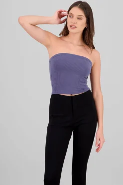 Top bandeau rib
