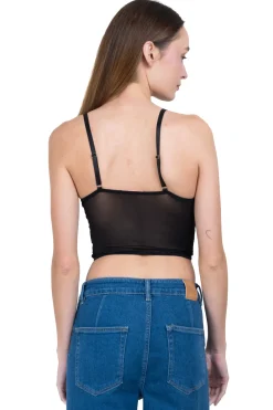 Top corset encaje mesh