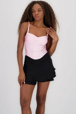 Top corset tirantes