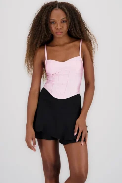 Top corset tirantes