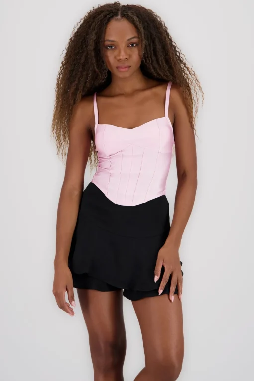 Top corset tirantes