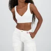 Top corto escote en V