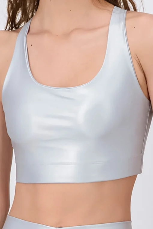 Top deportivo metálico
