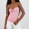 Top fruncido off shoulder