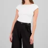 Top liso con espalda descubierta
