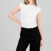 Top liso frunce costados liso