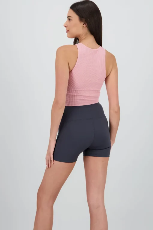 Top sin manga seamless cuello redondo