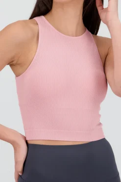 Top sin manga seamless cuello redondo
