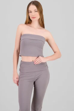 Top strapless liso