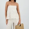 Top strapless polkadots