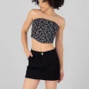Top strapples bordado