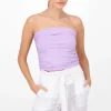 Top strapples drapeado