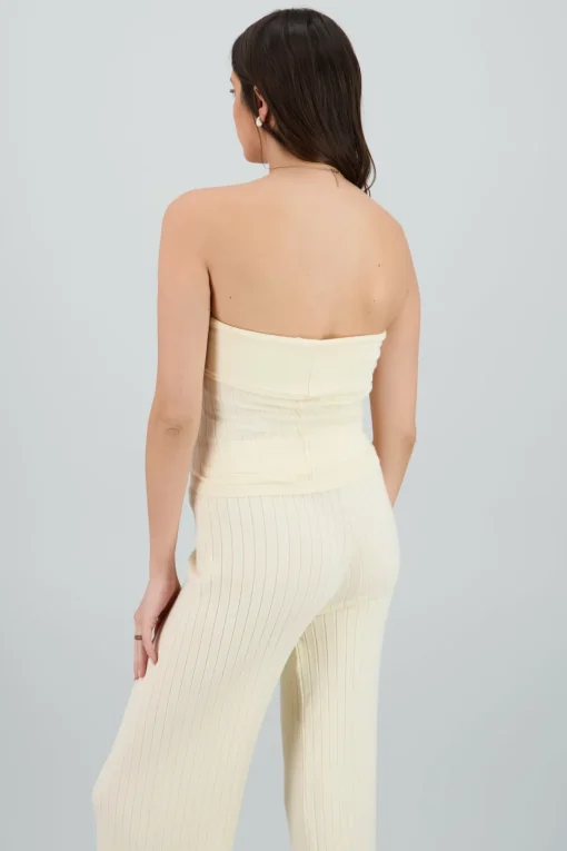 Top tejido strapless