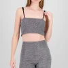 Top tirantes brillos textura
