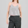 Top tirantes fluido brillos