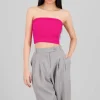 Top Tubo Strapless Drapeado