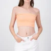 Top Tubo Strapless Rib