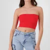 Top Tubo Strapless Rib