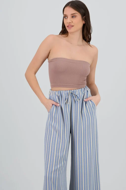 Top Tubo Strapless Rib