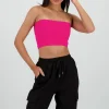 Top Tubo Strapless Rib