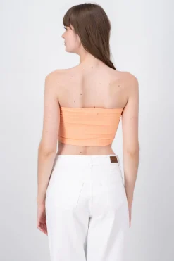 Top Tubo Strapless Rib