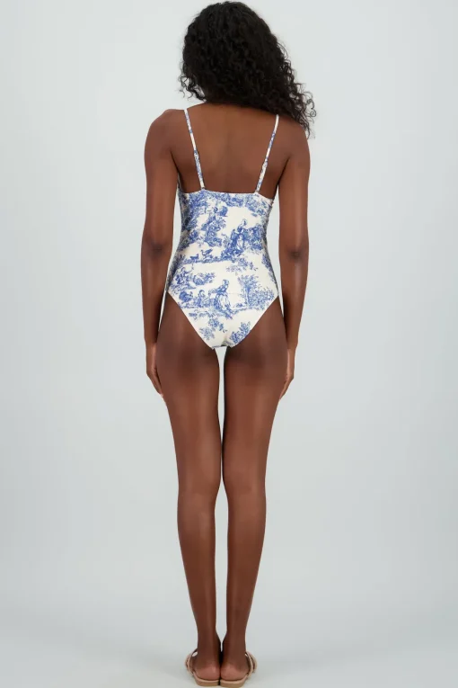 Traje de bano tipo corset