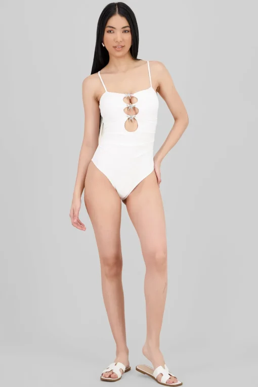 Traje de baño completo detalle estrellas