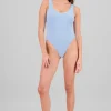 Traje de baño textura conchas