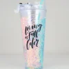 Vaso doble pared confeti