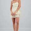 Vestido con tirantes textura