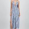 Vestido cutout halter lineas