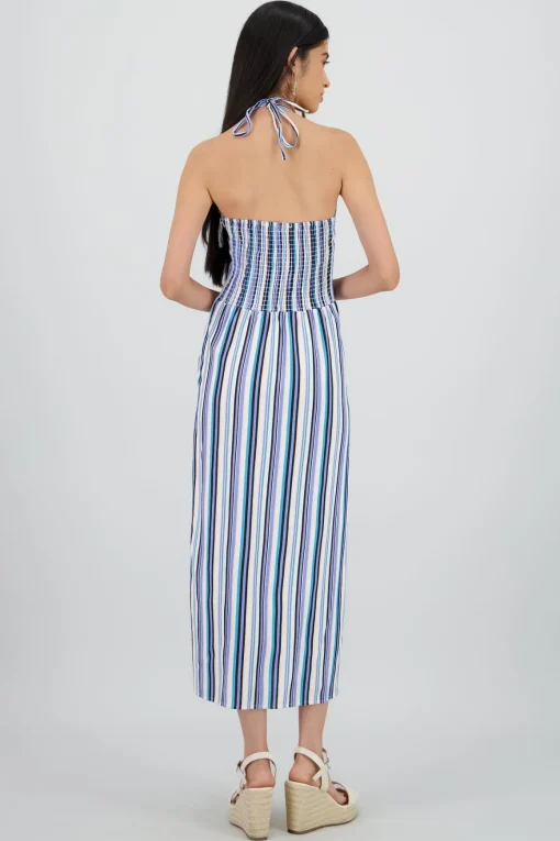 Vestido cutout halter lineas