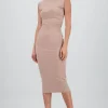 Vestido drapeado sin mangas