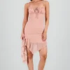 Vestido encaje asimetrico