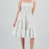 Vestido estampado flores olanes