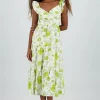 Vestido flores detalle olanes