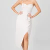 Vestido maxi abertura pierna