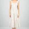 Vestido maxi estampado flores